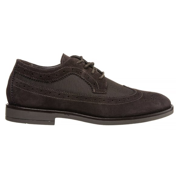New A. Testoni Made in Italy Diffusion Suede and Nylon Oxford Shoes (for Men) main image 4